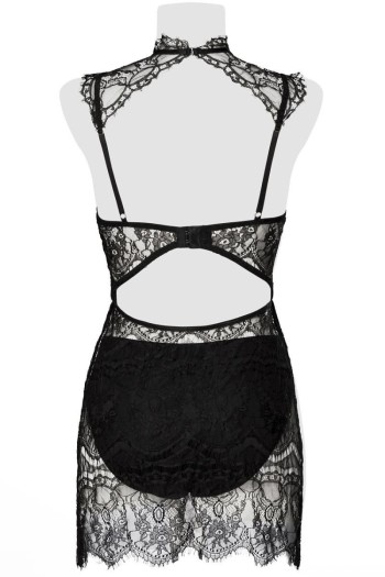 black lace chemise 15310 - M