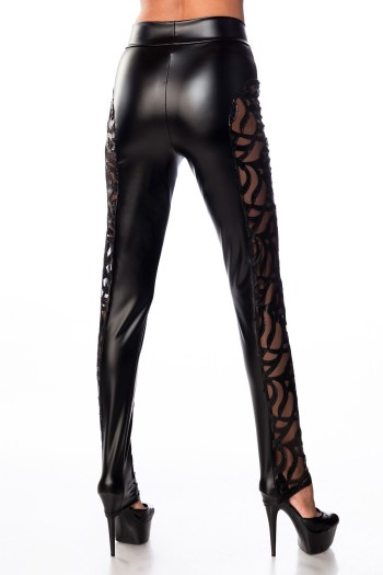 black Wetlook Leggings 18310 - S