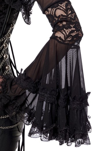 Gothic-Bolero mit Spitze 90009 - 2XL