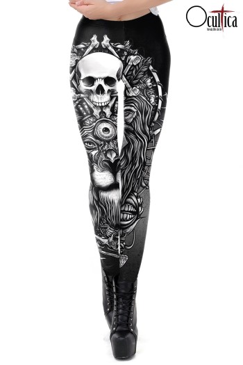 Skull Leggings 90511 - XL