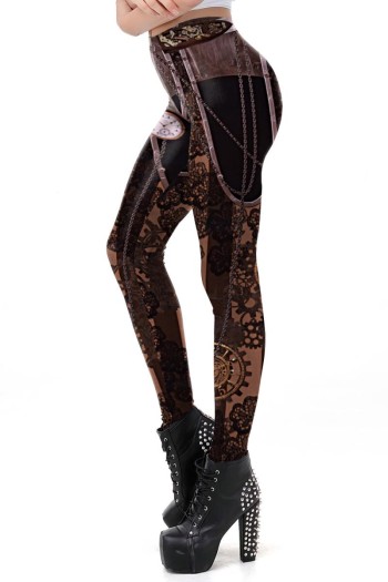 Steampunk Leggings 90515 - 2XL