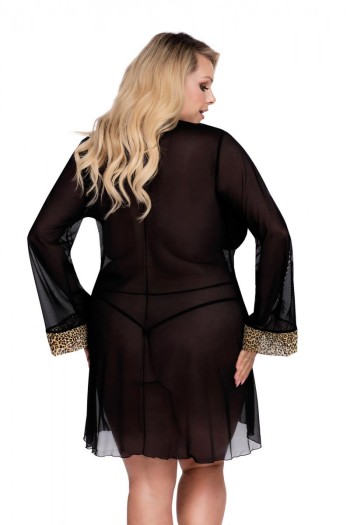 black Robe with leoprint AA052967 - 3XL/4XL