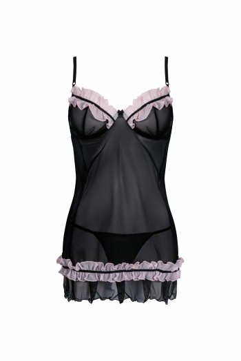 schwarzes Chemise AA051298 - 5XL/6XL