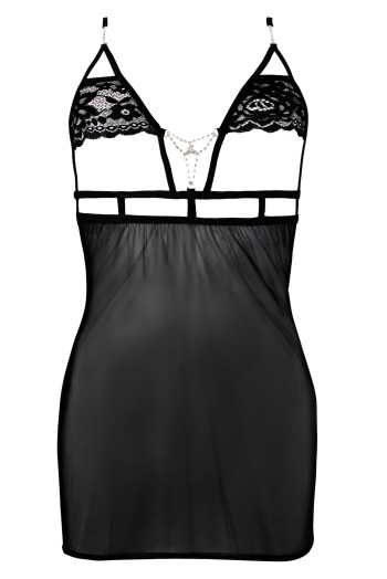 schwarzes Chemise Claea - 3XL