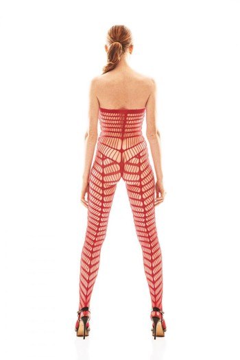 roter Bodystocking AA052199 - S/M