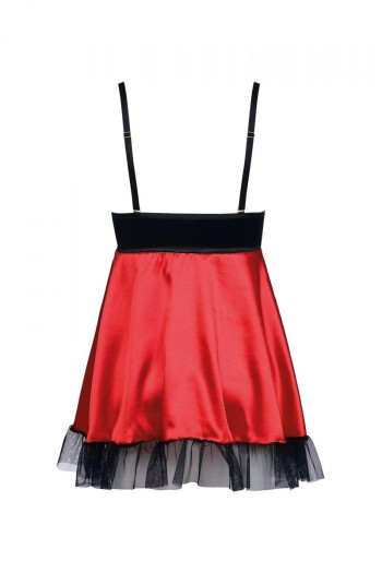 schwarz/rotes Chemise AA052280 - S/M