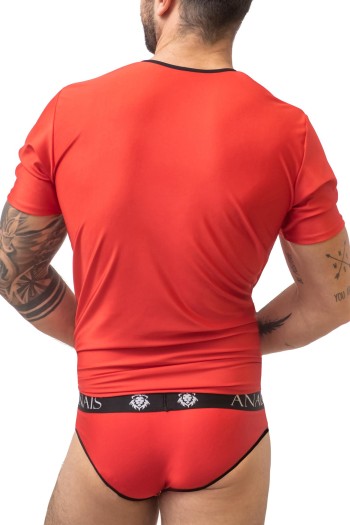 Herren T-Shirt 053508 rot - XL