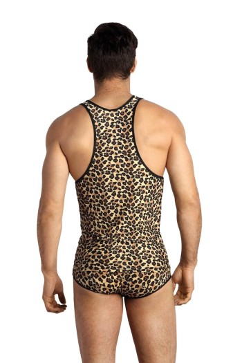 Herren Tank Top 053550 leopard - M