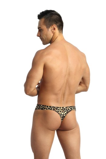 Herren String 052815 Leopard - S