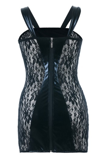 schwarzes Wetlook Chemise SB/1004 54/56 Sexy Base