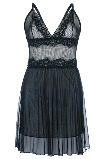 black chemise SB/1010 38/40 Sexy Base