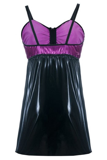 black/purple Chemise SB/1017 46/48 Sexy Base