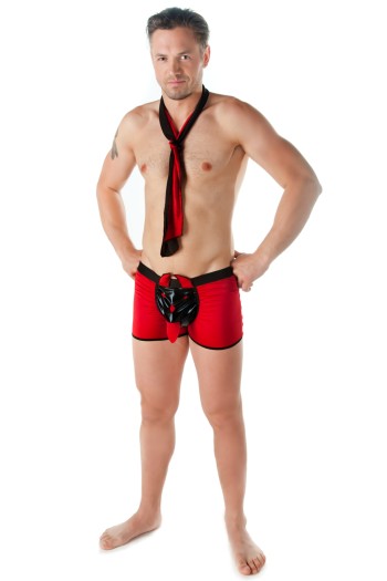 red/black Mens Boxer SW/108 L/XL by Andalea Sexy Work Collektion