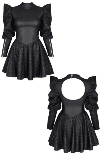 schwarzes Minikleid BRChiara001 - L