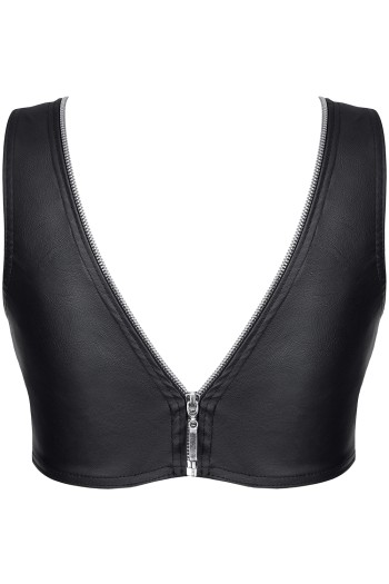 schwarzes Damen-Top BRElisabetta001 - M