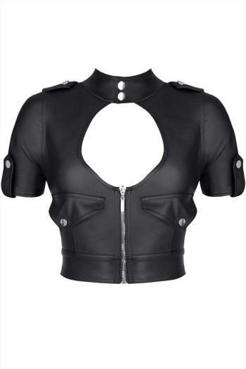 schwarzes Damen-Top BREnrica001 - L