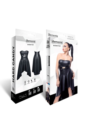 schwarzes Kleid DE438 - S von Demoniq