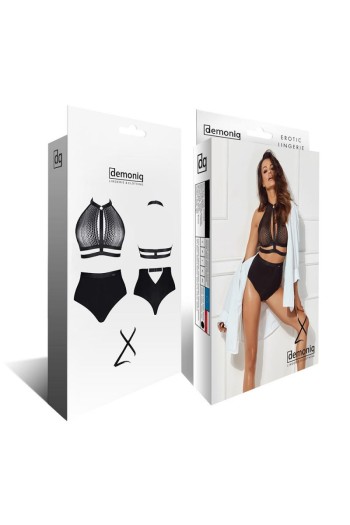 schwarzes Set LXPaloma001 - XXL