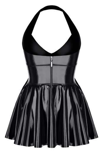 black vinyl mini dress TDSvenja001 - 5XL