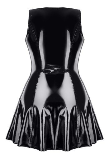 black vinyl mini dress TDPerlita001 - 2XL