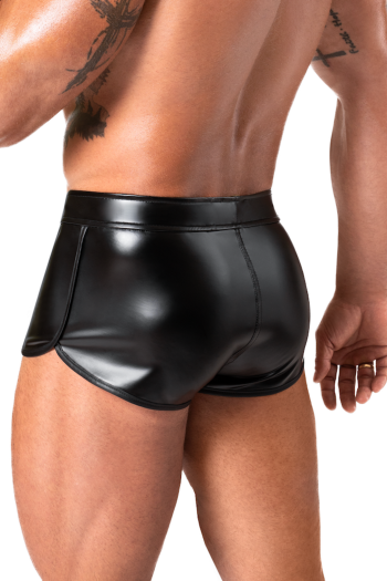 black wetlook Shorts H080 - 2XL