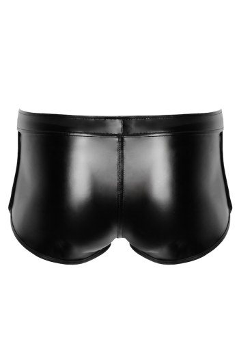 black wetlook Shorts H080 - M