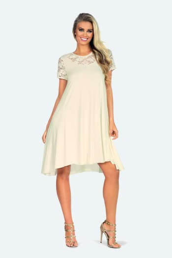 ecru Nachtkleid H182202 - 4XL