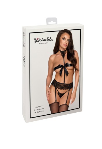 KISS244 4-teiliges Set aus Spitze - S/M