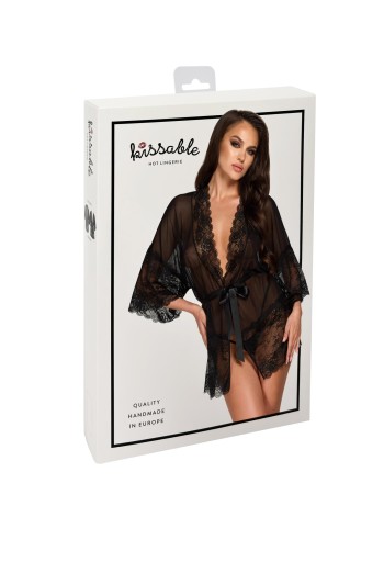 KISS245 Negligee aus Netz und Spitze - S/M