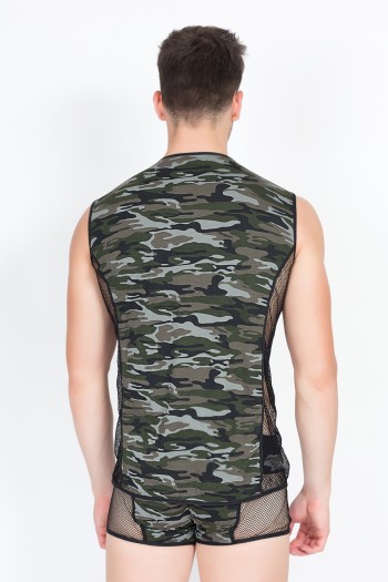 camouflage V-Shirt Military 58-77 S