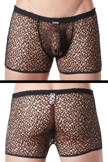 schwarze Netz Boxer Short Fetish 810-67 - M