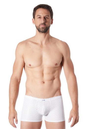 weiße Herren Boxer Short 811-67 - L