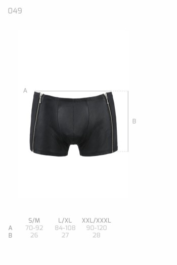 schwarzer Herren Shorts 049 - 2XL/3XL