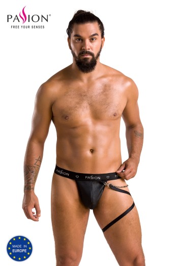 black Men Sting with leg harness 058 - L/XL