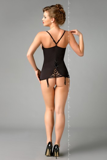 black Chemise Carla L/XL by MeSeduce Lingerie