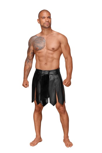 Eco leather men's gladiator skirt H053 - XXL