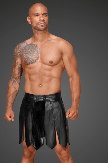 Eco leather men's gladiator skirt H053 - XXL