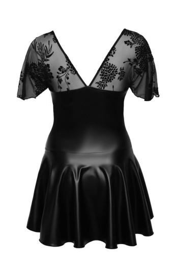 schwarzes Minikleid F267 - 6XL