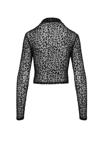 F289 Top floccato leopardato - 3XL