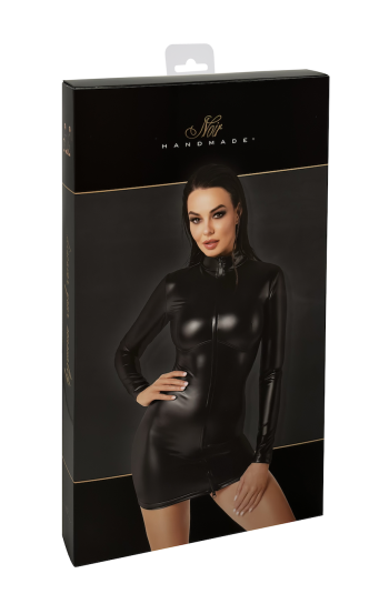 F330 Wetlook Minikleid von Noir Handmade S