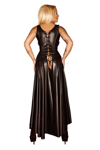 long wetlook dress F069 3XL