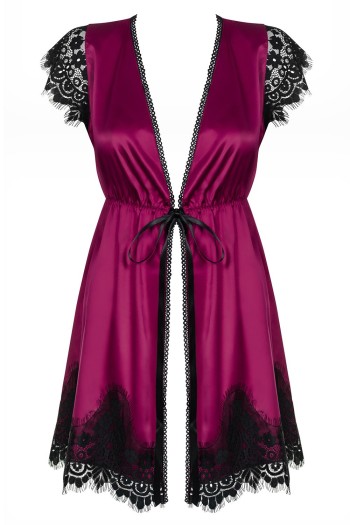 861-PEI-5 Peignoir magenta - S/M