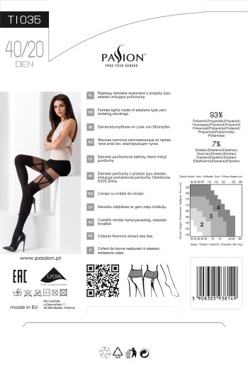 tights TI035 black - 3