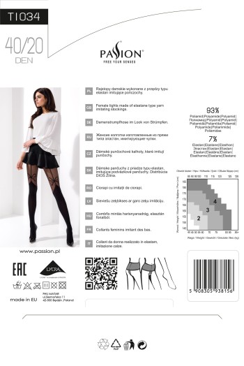 tights TI034 black - 4