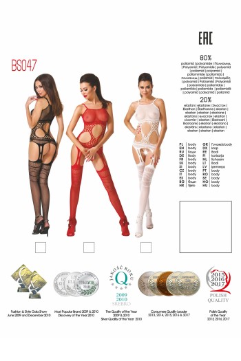 black ouvert Bodystocking BS047 by Passion