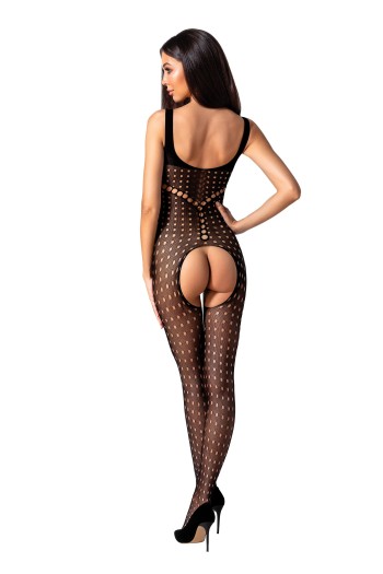 schwarzer ouvert Bodystocking BS078 - S/L