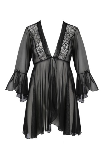 black Peignoir PA596618 - S/M