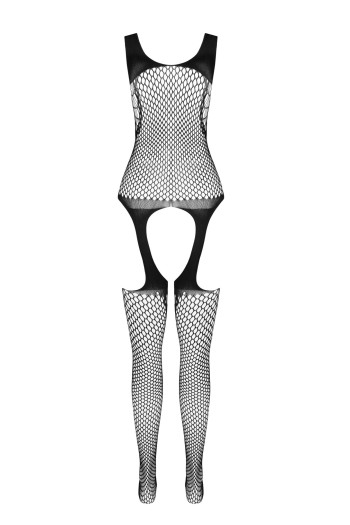 schwarzer ouvert Bodystocking BS104 - S/L