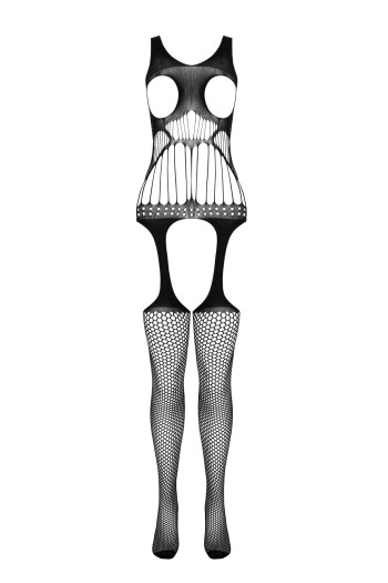 schwarzer ouvert Bodystocking BS106 - S/L