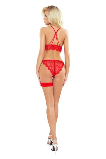 red lace set PR1446 - S/M